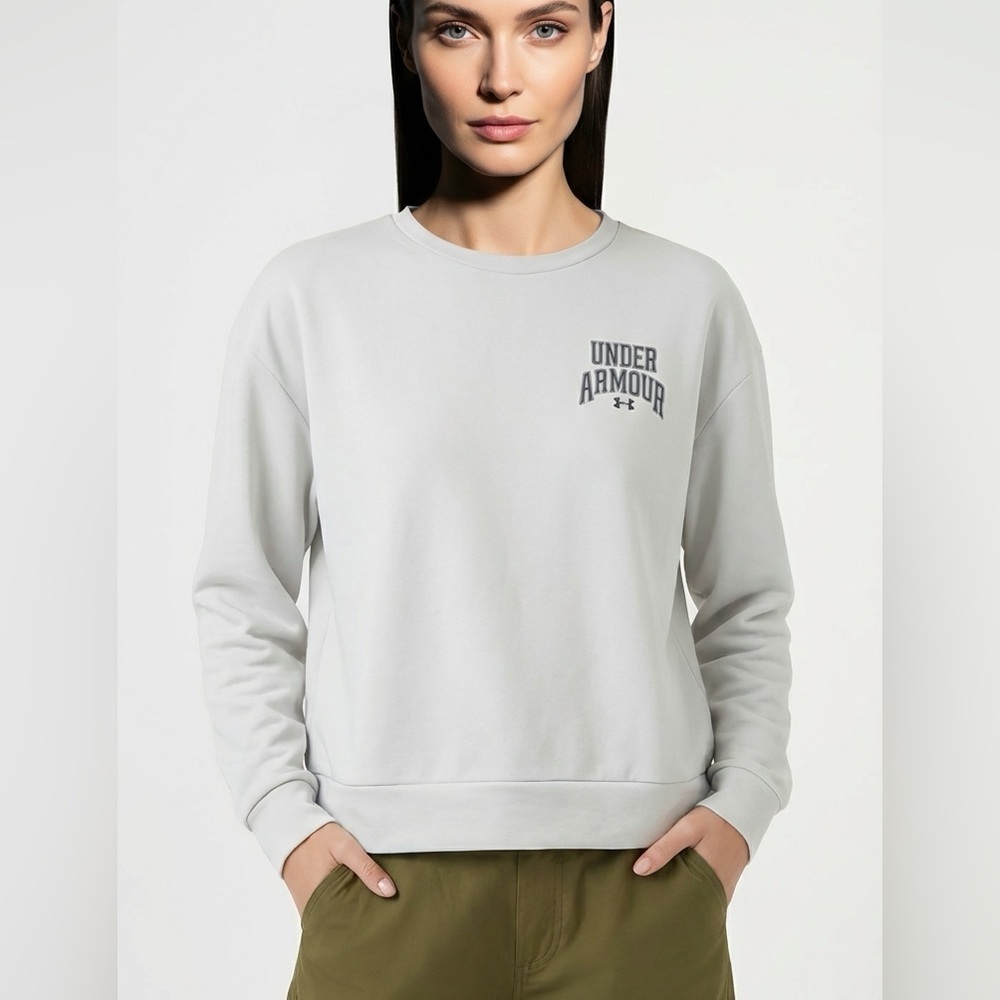 Under Armour UA Rival Terry Oversized Graphic Crewneck Sweatshirt Women’s XL